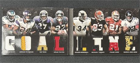 2012 Playbook Materials Goalline RB Patch Booklet 07/25 w/ A. Peterson, F. Gore