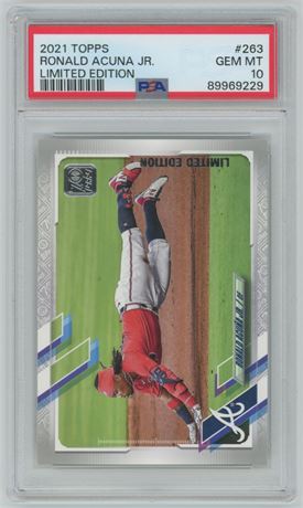 2021 Topps #263 Ronald Acuna Jr Limited Edition PSA 10 GEM MINT