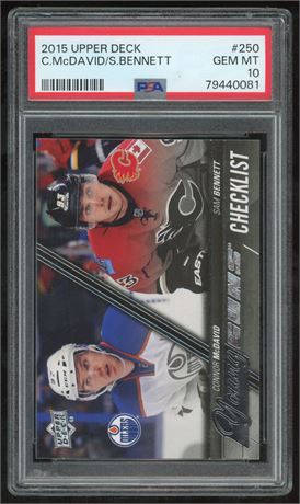2015 Upper Deck #250 C. McDavid/S. Bennett PSA 10 GEM MINT