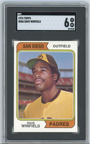 1974 Topps #456 Dave Winfield RC SGC 6 EXMT