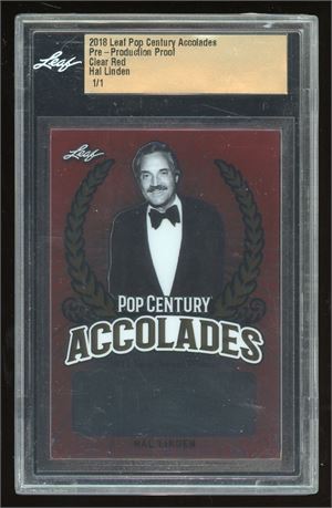 2018 Leaf Pop Century Accolades Pre-Production Proof Hal Linden 1/1