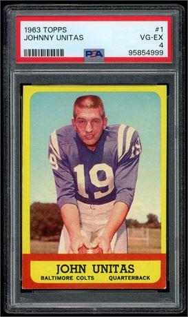 1963 Topps #1 Johnny Unitas PSA 4 VGEX