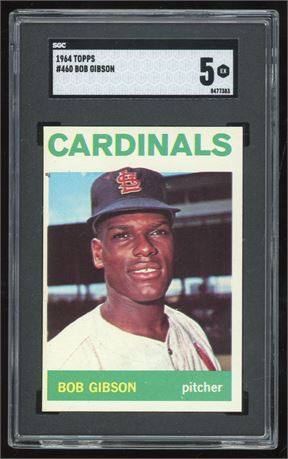 1964 Topps #460 Bob Gibson SGC 5 EX