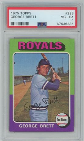 1975 Topps #228 George Brett PSA 4 VGEX