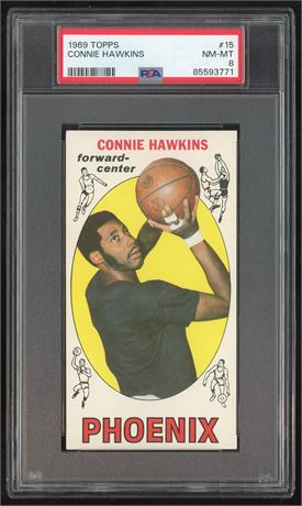1969 Topps #15 Connie Hawkins RC PSA 8 NMMT