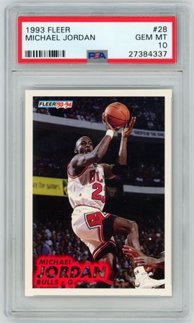 1993 Fleer #28 Michael Jordan PSA 10 GEM MINT