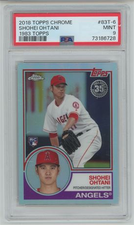 2018 Topps Chrome 1983 Topps Shohei Ohtani RC PSA 9 MINT