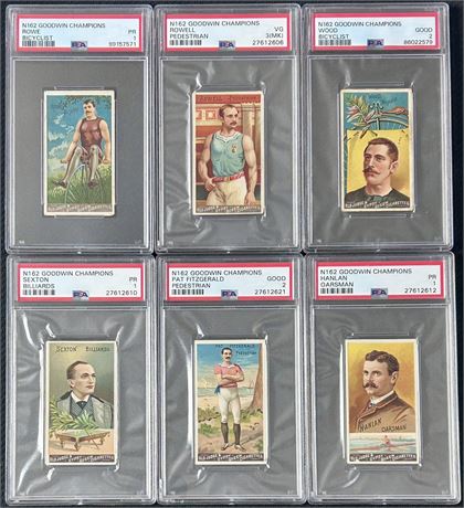 1888 N162 Goodwin Champions PSA Graded Lot (6)