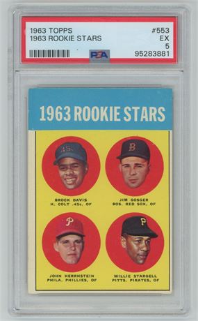1963 Topps #553 Willie Stargell RC PSA 5 EX