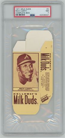 1971 Milk Duds #2 Rico Carty Complete Box PSA 7 NM