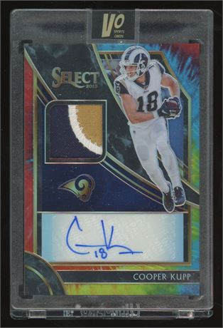 2019 Panini Select Cooper Kupp Tie-Dye Prizm Patch Auto 6/15
