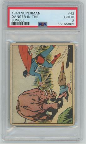 1940 Superman #42 Danger in the Jungle PSA 2 GOOD