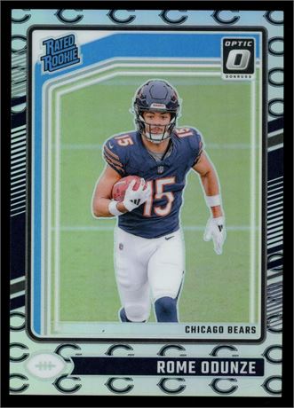 2024 Donruss Optic #286 Rome Odunze Rated Rookie 10/32 Team Logo Prizm