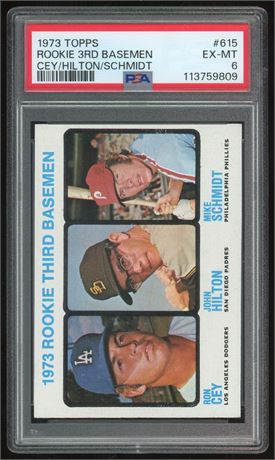 1973 Topps #615 Mike Schmidt RC PSA 6 EXMT