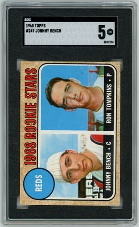 1968 Topps #247 Johnny Bench RC SGC 5 EX