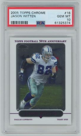 2005 Topps Chrome #16 Jason Witten PSA 10 GEM MINT