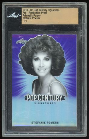 2018 Leaf Pop Century Signatures Pre-Production Proof Stefanie Powers 1/1