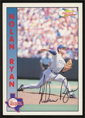 1992 Pacific #1 Nolan Ryan 277/1000 Auto