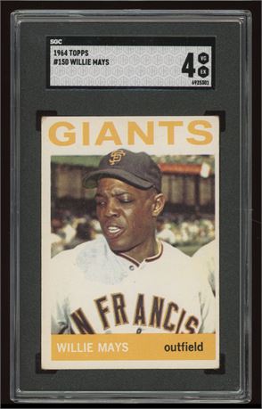 1964 Topps #150 Willie Mays SGC 4 VGEX
