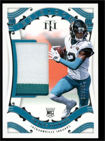 2025 Panini National Treasures Travis Hunter Heirlooms Rookie Patch 22/49
