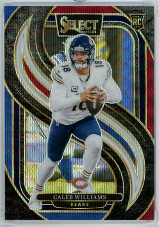 2024 Panini Select #114 Caleb Williams RC Tri-Color Prizm 197/249 Premier Level