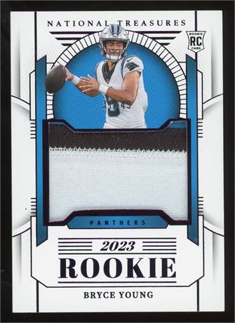 2023 National Treasures Football Bryce Young RC Patch 37/49
