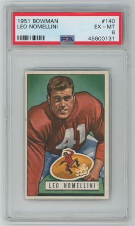1951 Bowman #140 Leo Nomellini PSA 6 EXMT