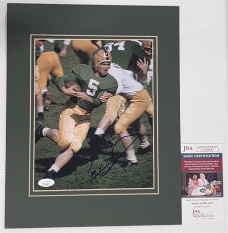 Paul Hornung Autographed 8x10 Photo JSA
