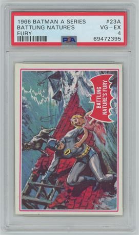 1966 Batman A Series #23A Battling Nature's Fury PSA 4 VGEX
