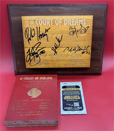 A Court of Dreams The Summit Court 1975-1995 Signed by Starting 5 JSA (READ)