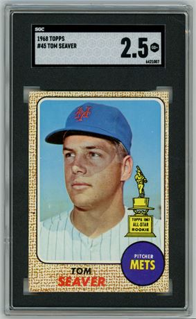 1968 Topps #45 Tom Seaver All-Star Rookie SGC 2.5 GOOD+