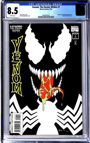 Venom: The Enemy Within #1 (1994) CGC 8.5 Glow In The Dark Cover