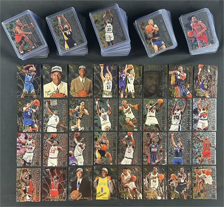 1996 Fleer Metal Basketball Series A Complete Set (1-150) w/ Kobe, Nash RC's