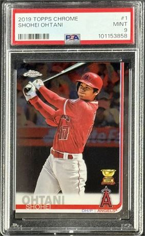 2019 Topps Chrome Shohei Ohtani #1 PSA 9 MINT