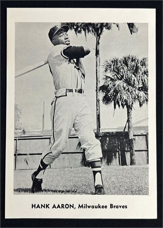 1958-61 Jay Publishing Hank Aaron Type 1 Batting Pose VGEX
