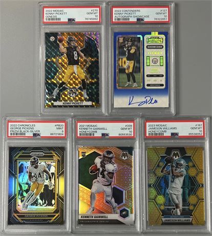 2021-23 NFL PSA High Grade Lot (5) w/ Case Hits RC, Auto