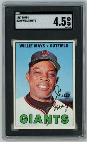 1967 Topps #200 Willie Mays SGC 4.5 VGEX+