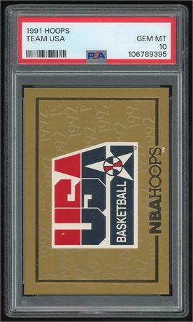 1991 Hoops Gold Team USA PSA 10 GEM MINT