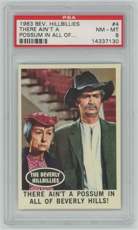 1963 Beverly Hillbillies #4 There Ain't A Possum In All Of... PSA 8 NMMT