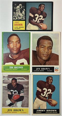 1960's Jim Brown Lot (5) VGEX-EX