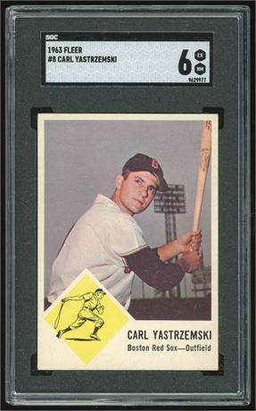 1963 Fleer #8 Carl Yastrzemski SGC 6 EXNM