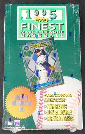 1995 Topps Finest Baseball Box (24 Packs) Factory Sealed