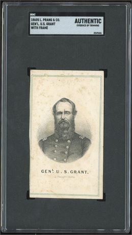 1860s L Prang & Co General Ulysses S Grant SGC AUTH (Trimmed)