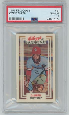 1983 Kellogg's #21 Ozzie Smith PSA 8 NMMT
