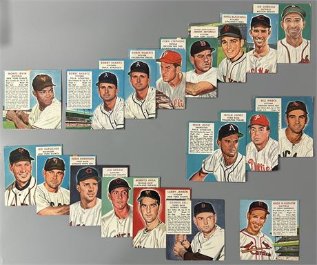 1952 Red Man No Tabs Lot (17) VG AVG w/ Slaughter/Irvin