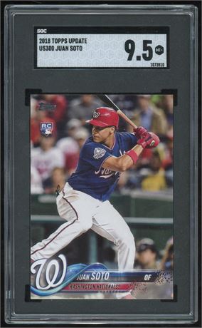 2018 Topps Update Juan Soto RC SGC 9.5 Mint+
