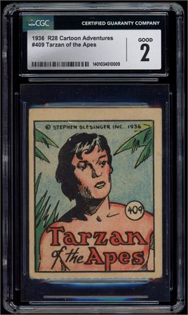 1936 R28 Cartoon Adventures #409 Tarzan Of the Apes CGC 2