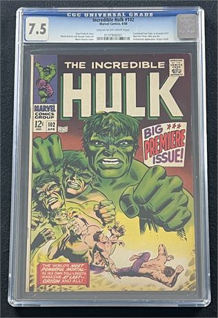 Incredible Hulk #102 CGC 7.5 1968