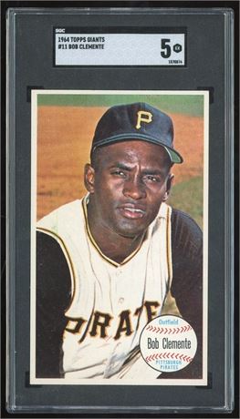 1964 Topps Giants #11 Roberto Clemente SGC 5 EX