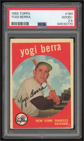 1959 Topps #180 Yogi Berra PSA 2.5 GOOD+